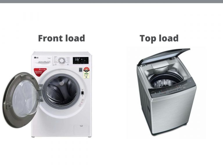 Difference between a front load and top load washing machine