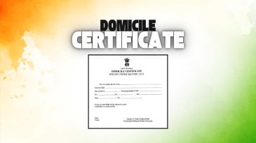 Domicile Certificate