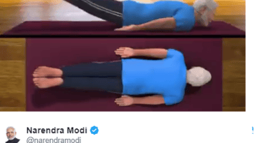 Shalabhasana by PM Modi