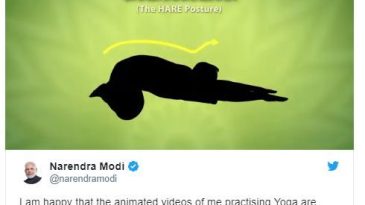 Shashankasana by PM Narendra Modi