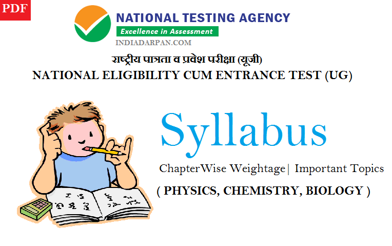 nta neet 2019 syllabus PDF
