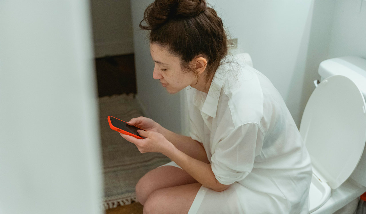 Using Your Phone in the Bathroom